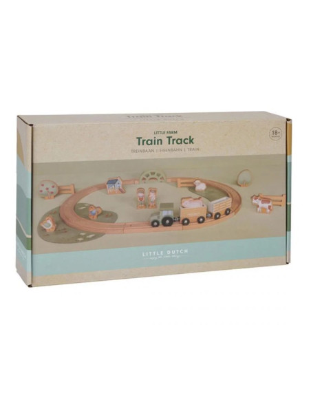 Set Trenino in legno fattoria