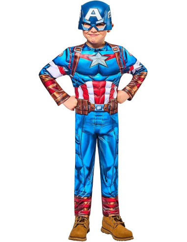 Capitan america Black Line bambino
