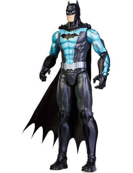 BATMAN Personaggio Batman Tech Azzurro Argento 30 cm