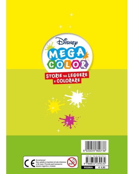 Storie da leggere e colorare Disney mega color
