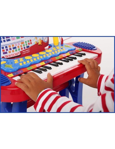 Tastiera elettronica 31 tasti con microfono e...