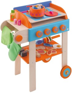 Trudi- Grill Cucina Gioco d'imitazione, Multicolore, 82746