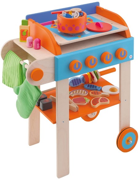 Trudi- Grill Cucina Gioco d'imitazione, Multicolore, 82746