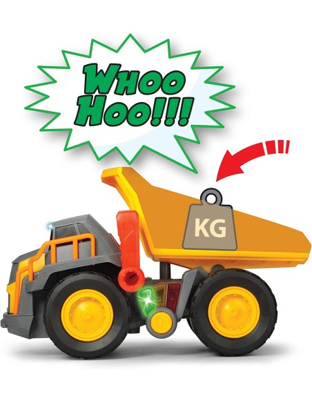 Volvo Camion 30cm rileva peso, con luci e suoni