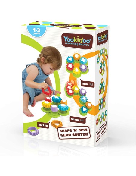 YOOKIDOO- Shape N Spin Gear Sorter
