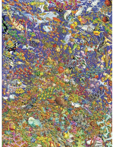 Puzzle 1500 pz Arcobaleno di Pesci