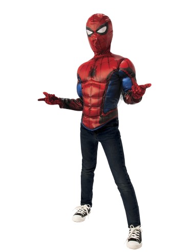 Spiderman Top Muscoloso Con Accessori Deluxe In Borsa
