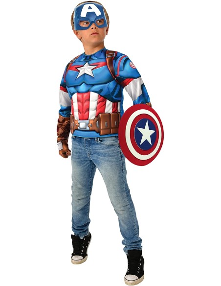 Capitan america Top muscoloso musculoso con accessorio