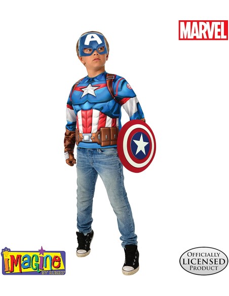 Capitan america Top muscoloso musculoso con accessorio