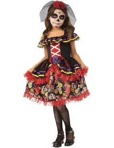Rubie's - Vestito Catrina Lusso per bambini