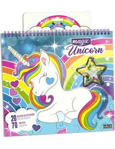 Girabrilla magic unicorn libro da disegno