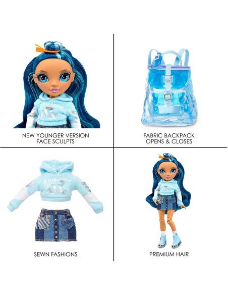 Rainbow High Junior High Fashion Doll - Skyler Bradshaw (Blue)