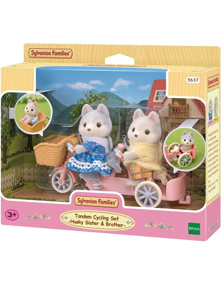 Sylvanian Families Il tandem del fratello e sorella Husky