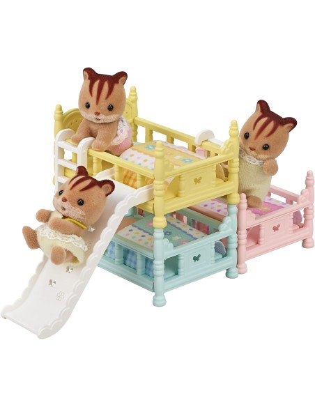 Sylvanian Families - Letto a castello triplo colorato