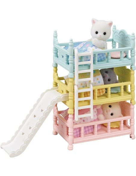 Sylvanian Families - Letto a castello triplo colorato