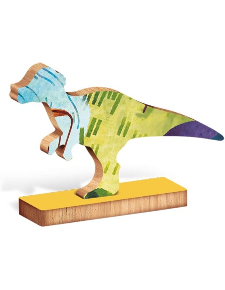 Ludattica Woody Puzzle - Dinosauri