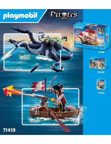 Playmobil - Pirata contro Piovra Gigante