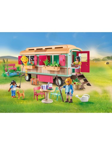 Playmobil - Vagone Cafè con Giardino