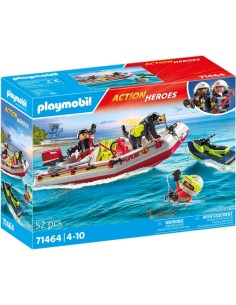Playmobil - Gommone dei Pompieri e Acquascooter