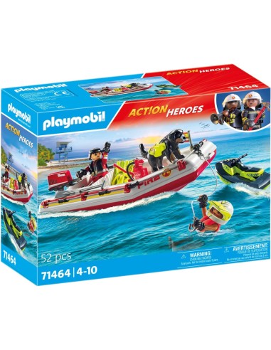 Playmobil - Gommone dei Pompieri e Acquascooter