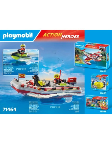 Playmobil - Gommone dei Pompieri e Acquascooter