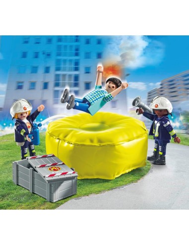 Playmobil - Materasso di Salvataggio dei Pompieri