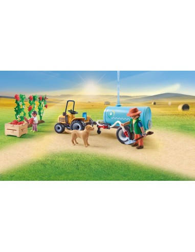Playmobil - Trattore con Rimorchio e Cisterna