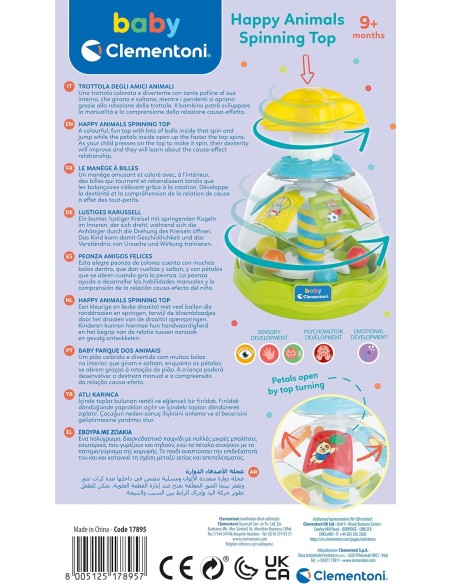 Happy Friends Spinning Top - Trottola con Animali
