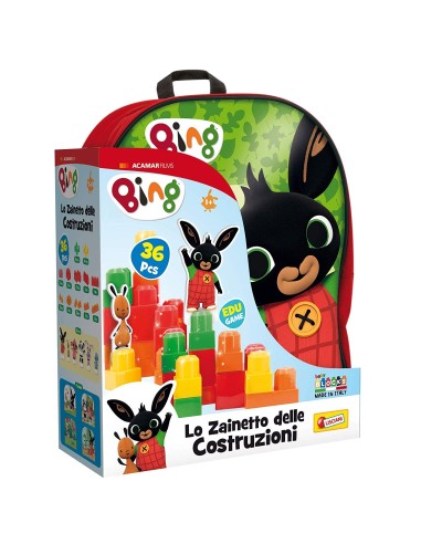 BING Zainetto baby blocks rosso