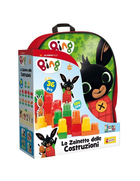 BING Zainetto baby blocks rosso