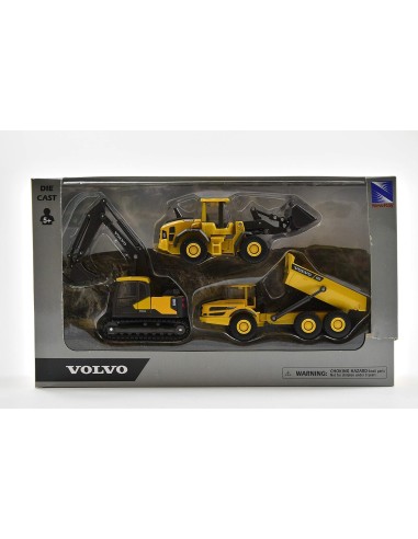 New Ray -  Mini Diecast Volvo Playset 3 pezzi