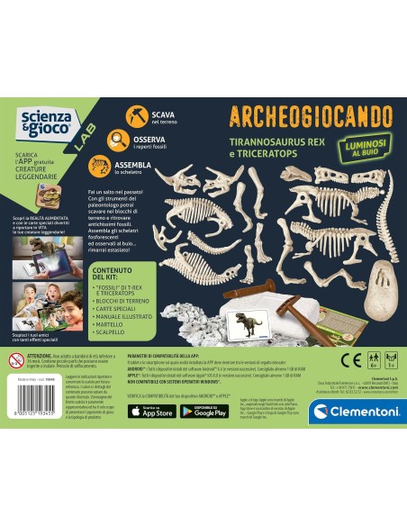 Archeologicando - T-rex e Triceratopo