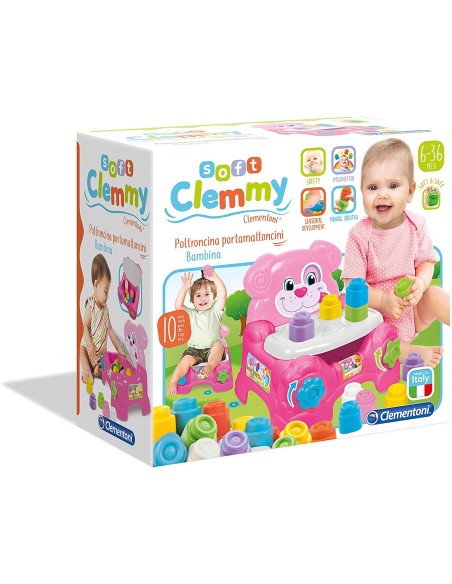 Poltroncina portamattoncini rosa