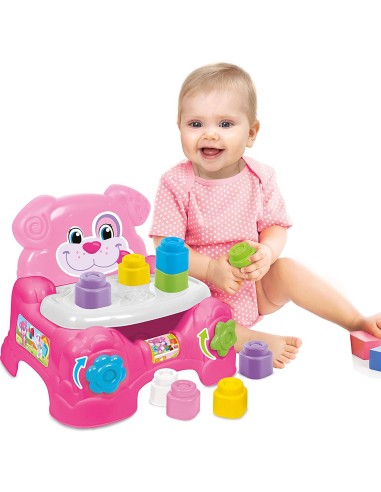 Poltroncina portamattoncini rosa