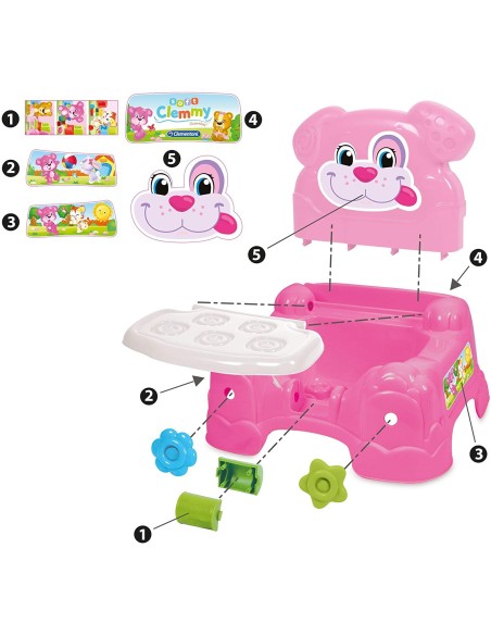 Poltroncina portamattoncini rosa