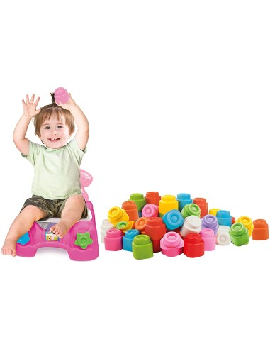 Poltroncina portamattoncini rosa