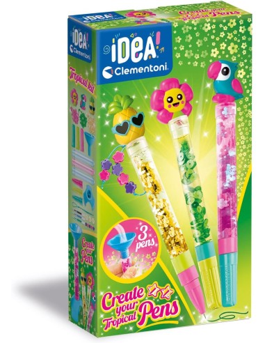 Idea Clementoni Create Your Tropical Pen - Crea la Tua Penna