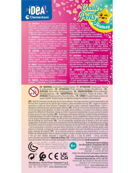 Idea Clementoni Create Your Fantasy Pen - Crea la Tua Penna