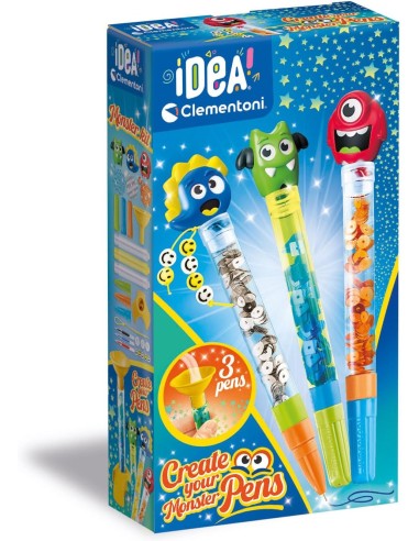 Idea Clementoni Create Your Monster Pen - Crea la Tua Penna