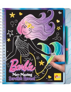 Lisciani - Barbie sketchbook mer-mazing scratch reveal