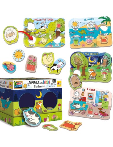 Montessori Maxi Tombola Lettere E Parole 