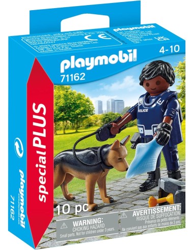 Playmobil - Agente con cane poliziotto