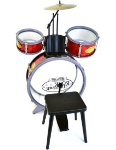 Bontempi Batteria classica 4 elementi con sgabello e 2... 2