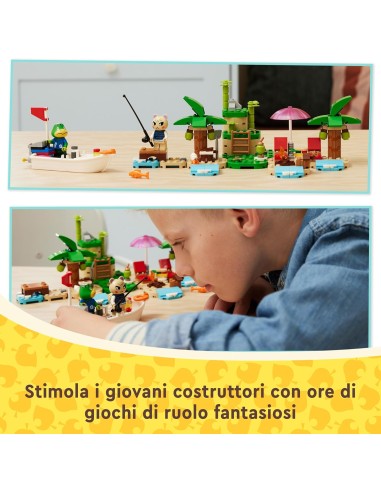 Lego Animal Crossing - Tour in barca di Remo