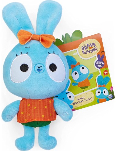 brave bunnies peluche 25cm ass.to in vassoio