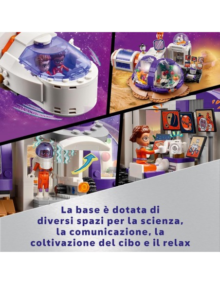 Lego Friends Space - Base spaziale su Marte e razzo 