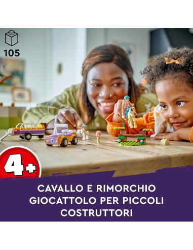 Lego Friends - Rimorchio con Cavallo e Pony
