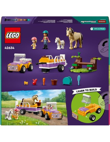 Lego Friends - Rimorchio con Cavallo e Pony
