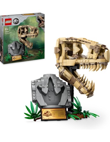  Lego Jurassic World - Fossili di dinosauro: Teschio di T.rex