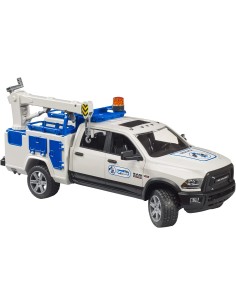 Bruder - Camion service Ram 2500 con faro rotante 2